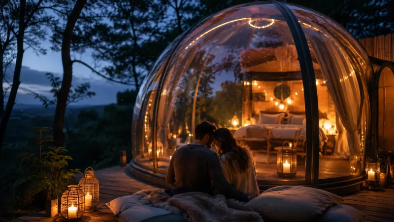 Nuit insolite en amoureux : 10 ides pour un week-end inoubliable